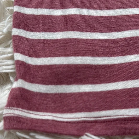 Magic Fit Striped Short Sleeve Top 💗 Pink & Ivory - Picture 11 of 13